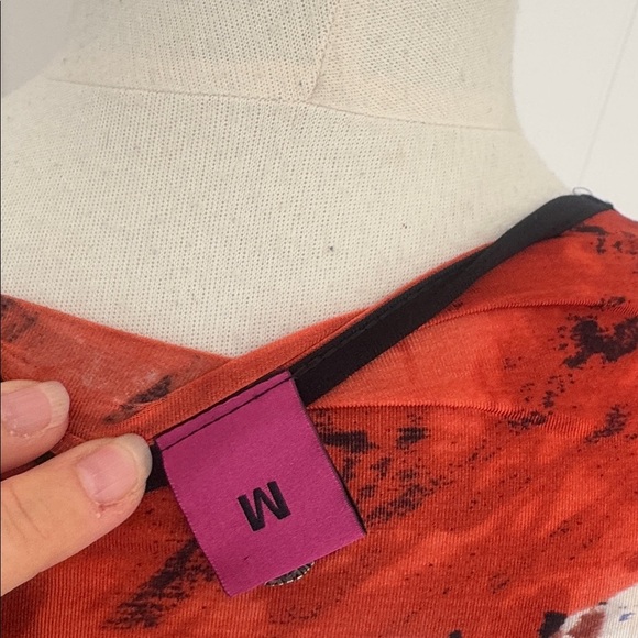 Save The Queen Red and Black Artistic Dress Bubble Hem size M - Picture 4 of 4